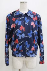 画像1: Jane Marple / Anniversary ribbonsジップアップブルゾン M ネイビー H-26-05-19-023-JM-TO-AK-ZH (1)