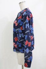 画像2: Jane Marple / Anniversary ribbonsジップアップブルゾン M ネイビー H-26-05-19-023-JM-TO-AK-ZH (2)