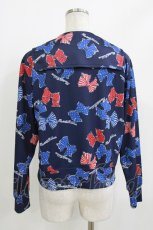 画像3: Jane Marple / Anniversary ribbonsジップアップブルゾン M ネイビー H-26-05-19-023-JM-TO-AK-ZH (3)