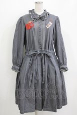画像1: PINK HOUSE / 書斎の猫たち刺繍入りデニムワンピース Free グレー H-26-05-20-024-LO-OP-NS-ZH (1)