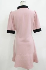 画像3: pium / フェミニンペプラムワンピース M ピンク H-26-05-20-034-LO-OP-NS-ZH (3)