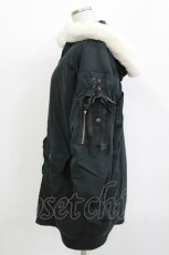 画像2: Secret Honey / ファーフードブルゾン M ブラック H-26-05-20-041-CA-CO-NS-ZH (2)