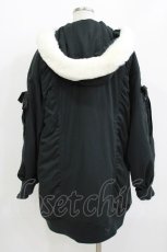 画像3: Secret Honey / ファーフードブルゾン M ブラック H-26-05-20-041-CA-CO-NS-ZH (3)