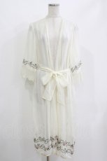 画像1: axes femme / ミュルーズ刺繍シアーガウン M 生成り H-26-05-20-047-AX-TO-NS-ZH (1)
