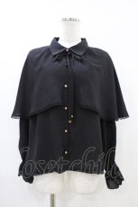 画像1: axes femme / ケープセットブラウス Free ブラック H-26-05-20-1047-AX-BL-NS-ZH (1)