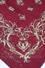 画像2: BABY,THE STARS SHINE BRIGHT / Skull Queen大判ハンカチ  ワイン H-26-05-20-1001-BA-ZA-NS-ZH (2)