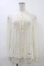 画像1: Cherir la femme / 刺繍ブラウス M アイボリー H-26-05-20-1055-LO-BL-NS-ZH (1)