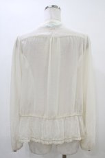 画像2: Cherir la femme / 刺繍ブラウス M アイボリー H-26-05-20-1055-LO-BL-NS-ZH (2)