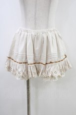 画像1: LIZ LISA / はしごレースフリルパンツ 0 アイボリー H-26-05-20-1009-LO-PA-NS-ZH (1)