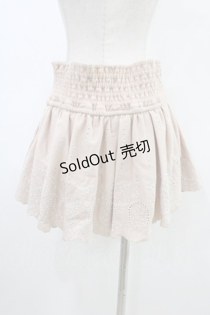 画像2: LIZ LISA / 刺繍スカパン 0 ピンク H-26-05-20-1013-LO-SK-NS-ZH (2)