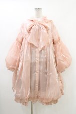 画像1: To Alice / オーガンジーフリルワンピース M ピンク H-26-05-20-1019-LO-OP-NS-ZH (1)
