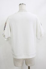 画像3: axes femme / 袖刺繍プルオーバー M 白 H-26-05-20-053-AX-TO-NS-ZH (3)