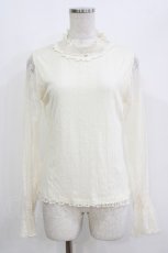 画像1: axes femme / パール使いレーストップス M オフ H-26-05-20-056-AX-TO-NS-ZH (1)