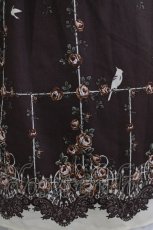 画像4: axes femme / 鳥かごパネル柄ワンピース M ブラウン H-26-05-20-007-AX-OP-NS-ZH (4)