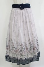 画像1: axes femme / アネモネ柄パイピングスカート M ラベンダー H-26-05-20-018-AX-SK-NS-ZH (1)