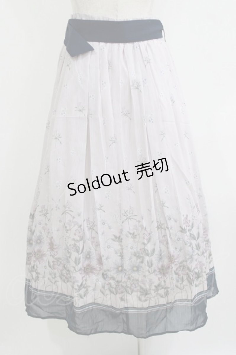 画像3: axes femme / アネモネ柄パイピングスカート M ラベンダー H-26-05-20-018-AX-SK-NS-ZH (3)
