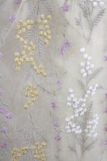 画像4: axes femme / ミモザ刺繍チュールロングスカート M イエロー H-26-05-20-020-AX-SK-NS-ZH (4)