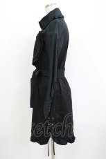 画像2: PEACE NOW / フリルハートシャツワンピース M 黒 H-26-05-21-029-PU-OP-AK-ZH (2)