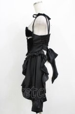 画像2: AVENCHUMU / Zip heart ＆ chain ruffle gilet FREE 黒 H-26-05-21-032-LO-TO-AK-ZH (2)