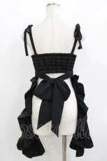 画像3: AVENCHUMU / Zip heart ＆ chain ruffle gilet FREE 黒 H-26-05-21-032-LO-TO-AK-ZH (3)