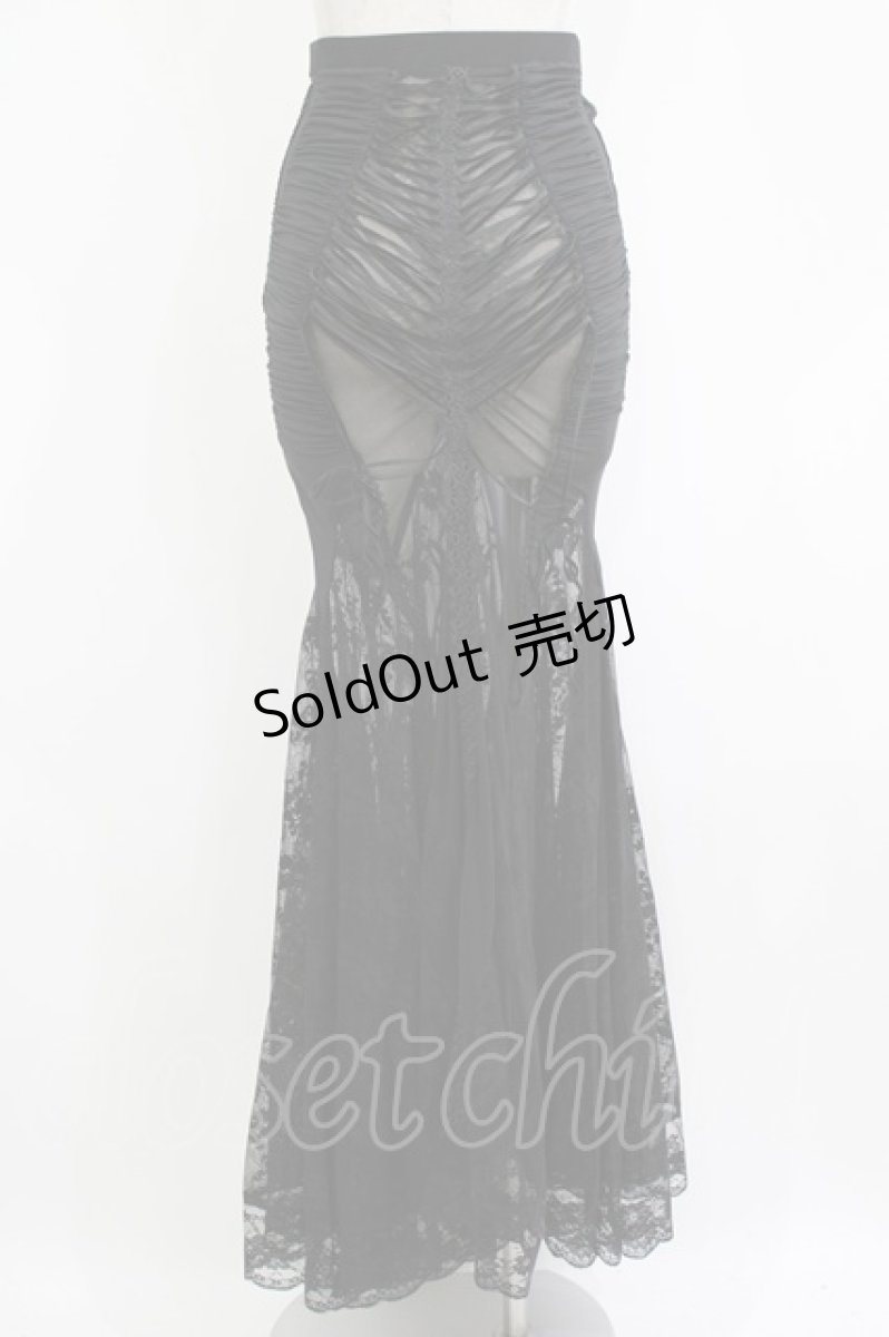 画像3: PUNK RAVE / シアーシャーリングシースルーマーメイドスカート XS-S 黒 H-26-05-21-034-PU-SK-AK-ZH (3)