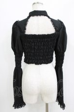 画像3: AVENCHUMU / Flare sleeve coffin print blouse F 黒 H-26-05-21-040-LO-TO-AK-ZH (3)