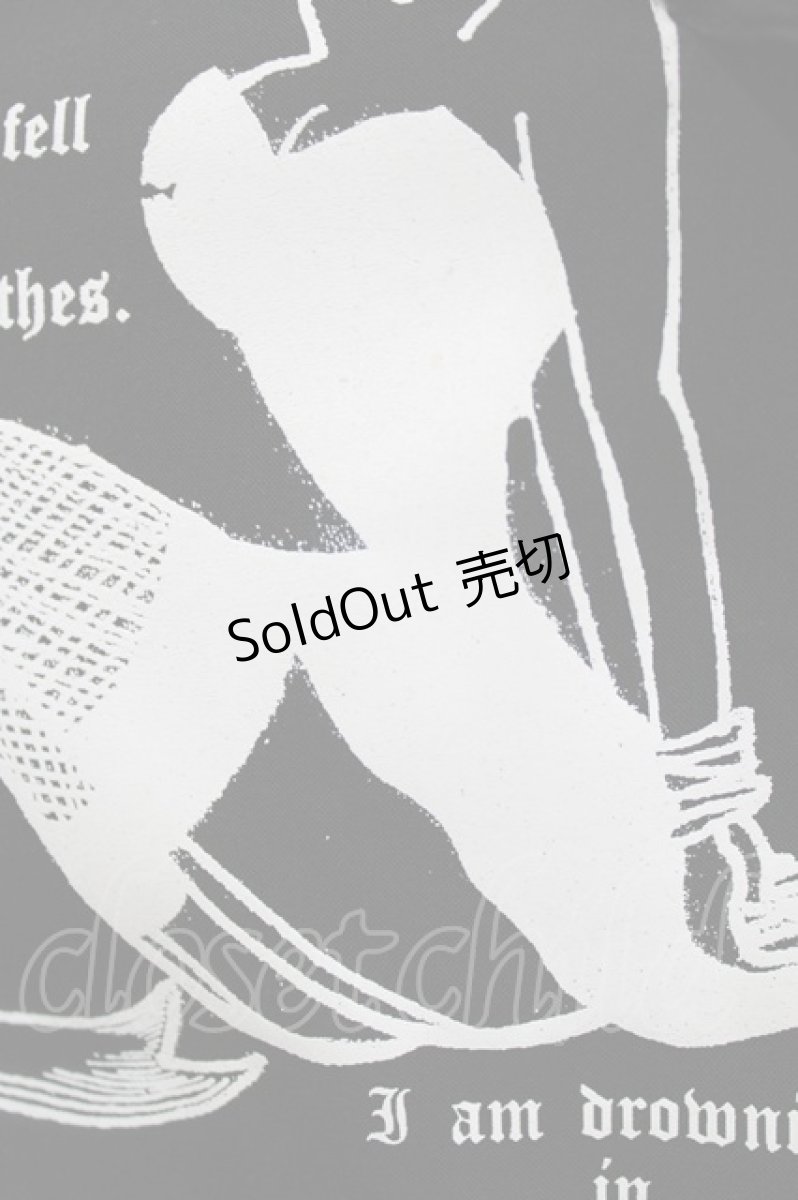 画像4: AVENCHUMU / Flare sleeve coffin print blouse F 黒 H-26-05-21-040-LO-TO-AK-ZH (4)