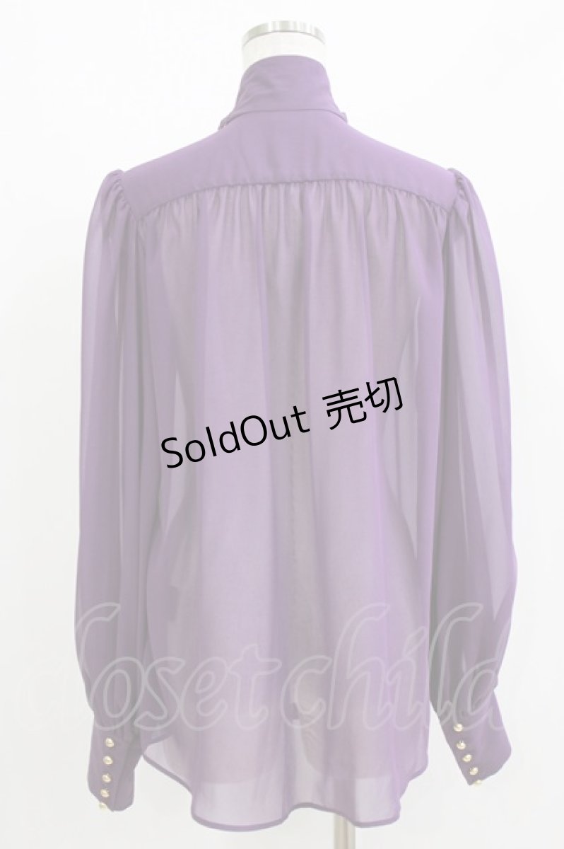 画像2: a maiden devil / Chiffon blouse  紫 H-26-05-21-041-GO-BL-AK-ZH (2)