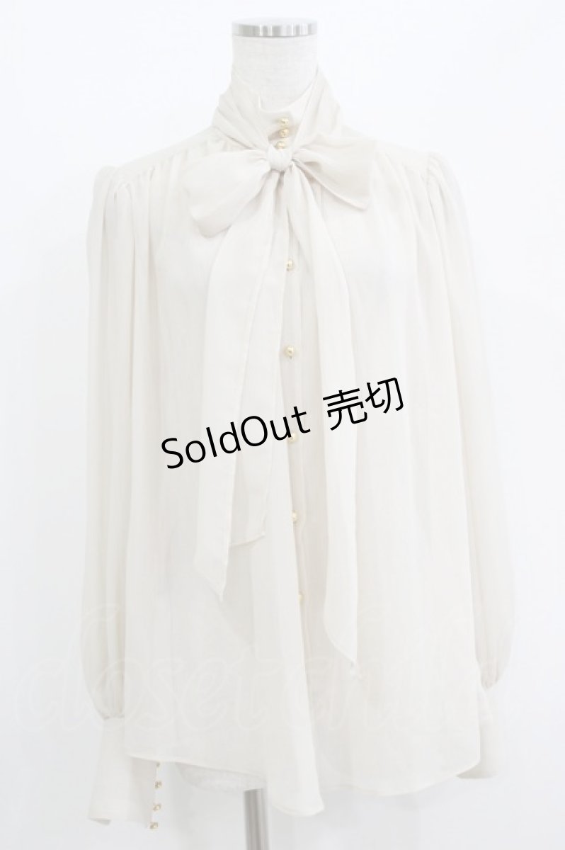 画像1: a maiden devil / Chiffon blouse  ベージュ H-26-05-21-042-GO-BL-AK-ZH (1)