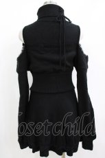 画像3: AVENCHUMU / Piercing Ribbon open shoulder one piece FREE 黒 H-26-05-21-044-LO-OP-AK-ZH (3)