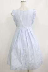 画像3: Emily Temple cute / ストライプノースリーブワンピース  サックス H-26-05-21-003-ET-OP-AK-ZH (3)