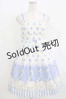 Emily Temple cute / スワンノースリーブワンピース ブルー H-26-05-21