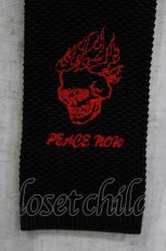 画像2: PEACE NOW / ロゴ刺繍ネクタイ  黒 H-26-05-21-058-PU-ZA-AK-ZH (2)