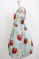 画像2: Emily Temple cute / Apple Stampノースリーブワンピース  グリーンアップル H-26-05-21-006-ET-OP-AK-ZH (2)