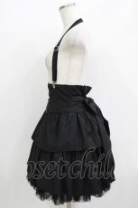画像2: PEACE NOW / サス付きティアードスカート M 黒 H-26-05-21-020-PU-SK-AK-ZH (2)