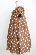 画像2: Angelic Pretty / ポルカドットチョコレートワンピース Free ブラウン H-26-05-22-028-AP-OP-NS-ZH (2)