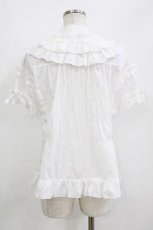 画像2: metamorphose / シャーリングフリルブラウス Free オフ H-26-05-22-043-ME-BL-NS-ZH (2)