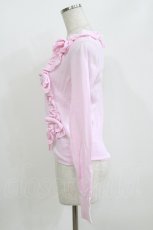 画像2: Angelic Pretty / フリルリボンニットカーディガン Free ピンク H-26-05-22-045-AP-TO-NS-ZH (2)