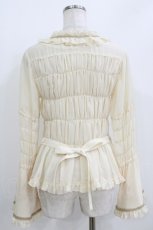 画像3: metamorphose / シフォンギャザーラッパ袖ブラウス Free 生成り H-26-05-22-051-ME-BL-NS-ZH (3)