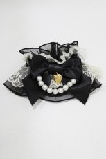 画像1: Angelic Pretty / Dream Pearlお袖留め  ブラック H-26-05-22-070-AP-ZA-NS-ZH (1)