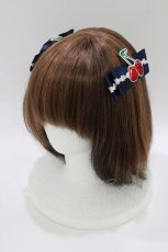画像1: metamorphose / チェリーワッペンヘアコーム（2個Set）  ネイビー H-26-05-22-072-ME-AC-NS-ZH (1)