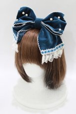 画像1: Angelic Pretty / エレガント別珍カチューシャ  グリーン H-26-05-22-076-AP-AC-NS-ZH (1)