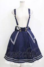 画像1: metamorphose / 肩ひも付セーラースカート Free ネイビー H-26-05-22-022-ME-SK-NS-ZH (1)