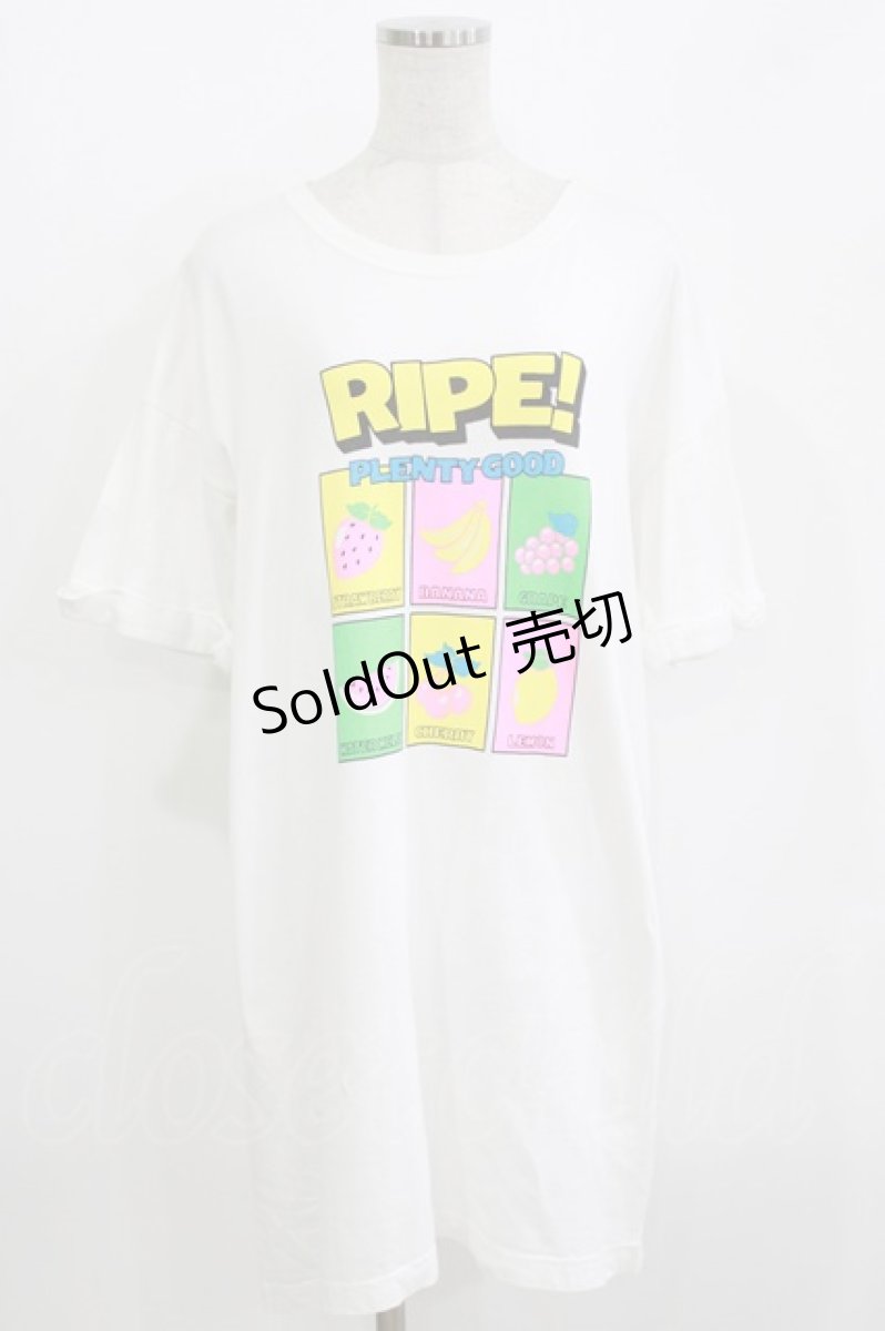 画像1: Candy Stripper / FRUITY TEE ONE-PIECE 2 ホワイト H-26-05-23-025-PU-OP-KB-ZH (1)