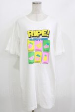 画像1: Candy Stripper / FRUITY TEE ONE-PIECE 2 ホワイト H-26-05-23-025-PU-OP-KB-ZH (1)
