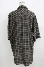 画像3: MiDiom / Check Open Collar Shirt  ブラック H-26-05-23-026-PU-BL-KB-ZH (3)