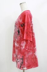 画像2: h.ANARCHY / ダメージカスタムTシャツ  レッド H-26-05-23-033-HN-TO-KB-ZH (2)