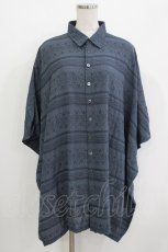 画像1: MiDiom / Oriental JQ Square Shirt  Dull Blue H-26-05-23-035-PU-BL-KB-ZH (1)
