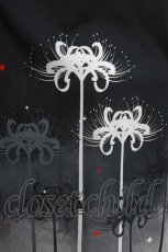 画像4: curiosite / 彼岸花Tシャツワンピース  ブラック H-26-05-23-038-LO-OP-KB-ZH (4)