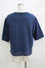 画像2: Jane Marple Dans Le Salon / Theme print side zip T-shirt  navy H-26-05-23-041-JM-TO-KB-ZH (2)